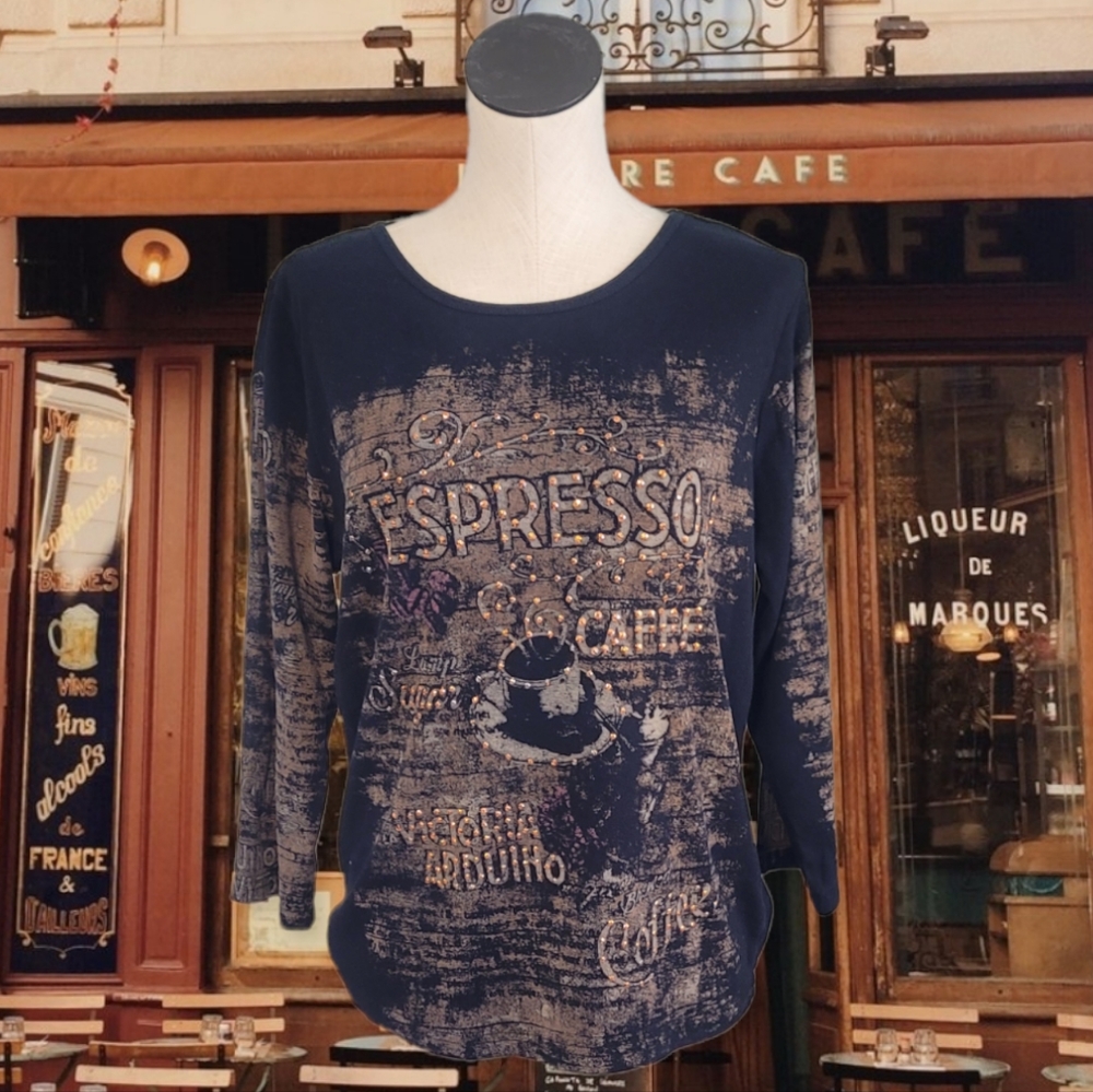 Y2K Cafe Knit Top